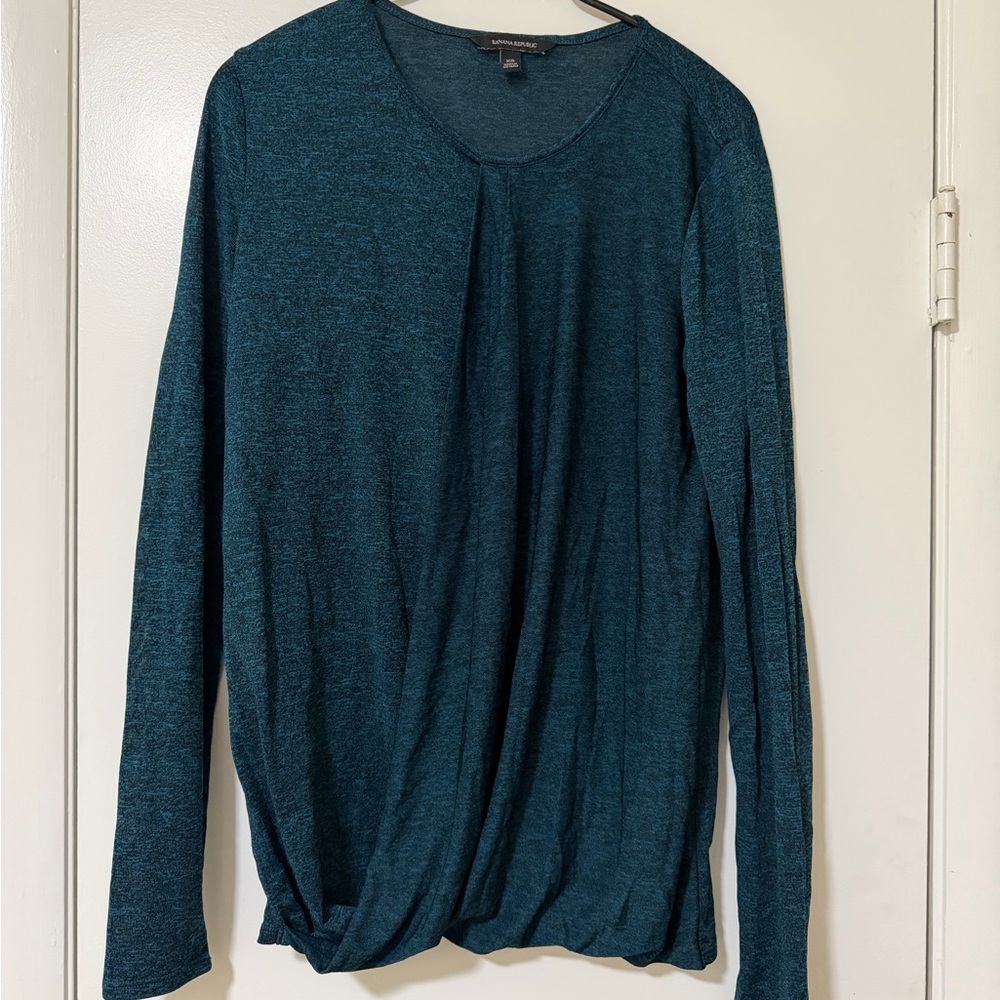 Banana Republic Teal Long Sleeve Top